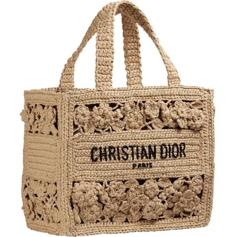 borsa dior tote|Dior book tote raffia.